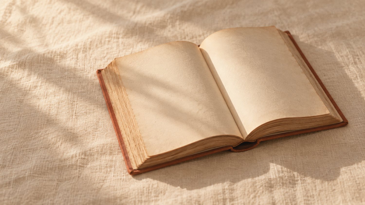 一本攤開的書